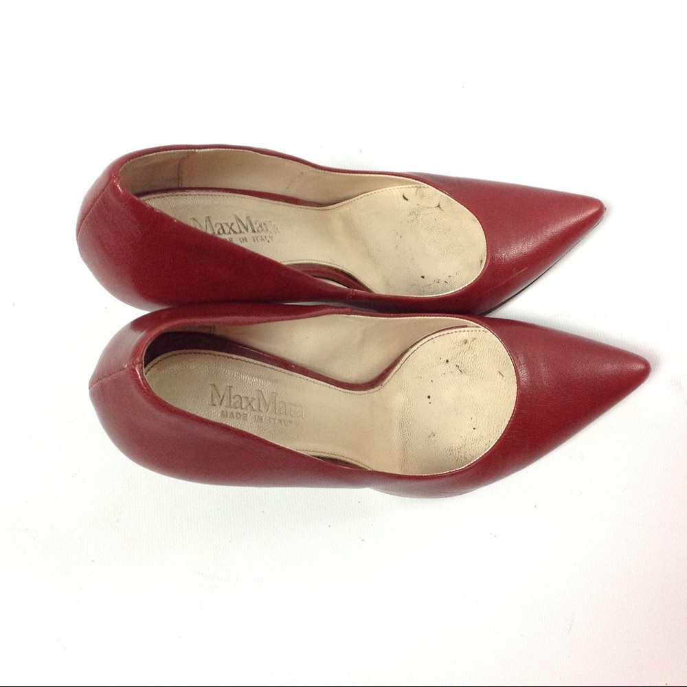 MAX MARA Women's Leather Pumps Size US 8/ 38 - Picture 3 of 8